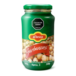 Garbanzo en Frasco x 500 grm Alfresco