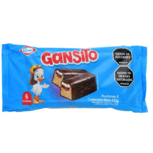 Ponque Gansito x 6 unidades x 222 grm Ramo