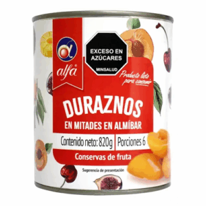 Durazno Mitades por 820 grm Alfa