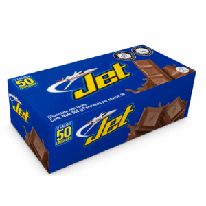 Chocolatina de leche Jet x caja 50 und