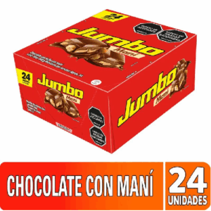 Chocolatina Jumbo Mani x 35 grm Caja x 24 Und