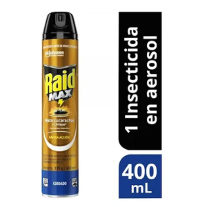 Raid Cucarachas Arañas x 400 ml