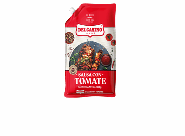 Salsa de Tomate bolsa galon x 4 kl Delcasino