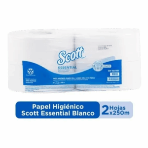 Papel Higiénico Jumbo Blanco x 250 mt Scott