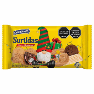 Galleta Navideña Surtidas Plegadiza x200 g Colombina
