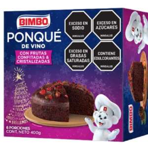 Ponque Vino De Frutas x 400gr Bimbo